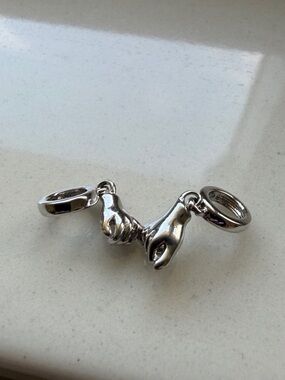 Sterling Silver Hand Charm Connector